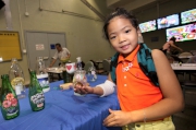 With the collaboration with Hong Chi Association, children make special eco-friendly glass bottles back home with joy.