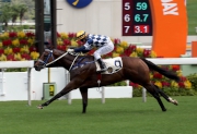 Photo 1, 2, 3: 
Caspar Fownes-trained I��m In Charge (No. 9), ridden by Matthew Chadwick, cruises home to win the season��s first feature race, the HKSAR Chief Executive��s Cup at Sha Tin Racecourse today.