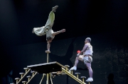 The world-renowned Sichuan Suining Acrobatic Troupe performs their highly technical acrobatic performance ��Duo Stunt��. 