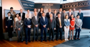 Connections of AP QEII Cup runners and officiating guests pose for a group photo.  Front row, from second on the left:<br>
Mr. Winfried Engelbrecht-Bresges , Chief Executive Officer of HKJC<br>
Mr. David von Gunten, CEO, Greater China of Audemars Piguet <br>
Dr. Simon S O Ip, Chairman of HKJC<br>
Mr. Anthony Chow, Deputy Chairman of HKJC<br>
Mr. Anthony Kelly, Executive Director, Racing Business and Operations
